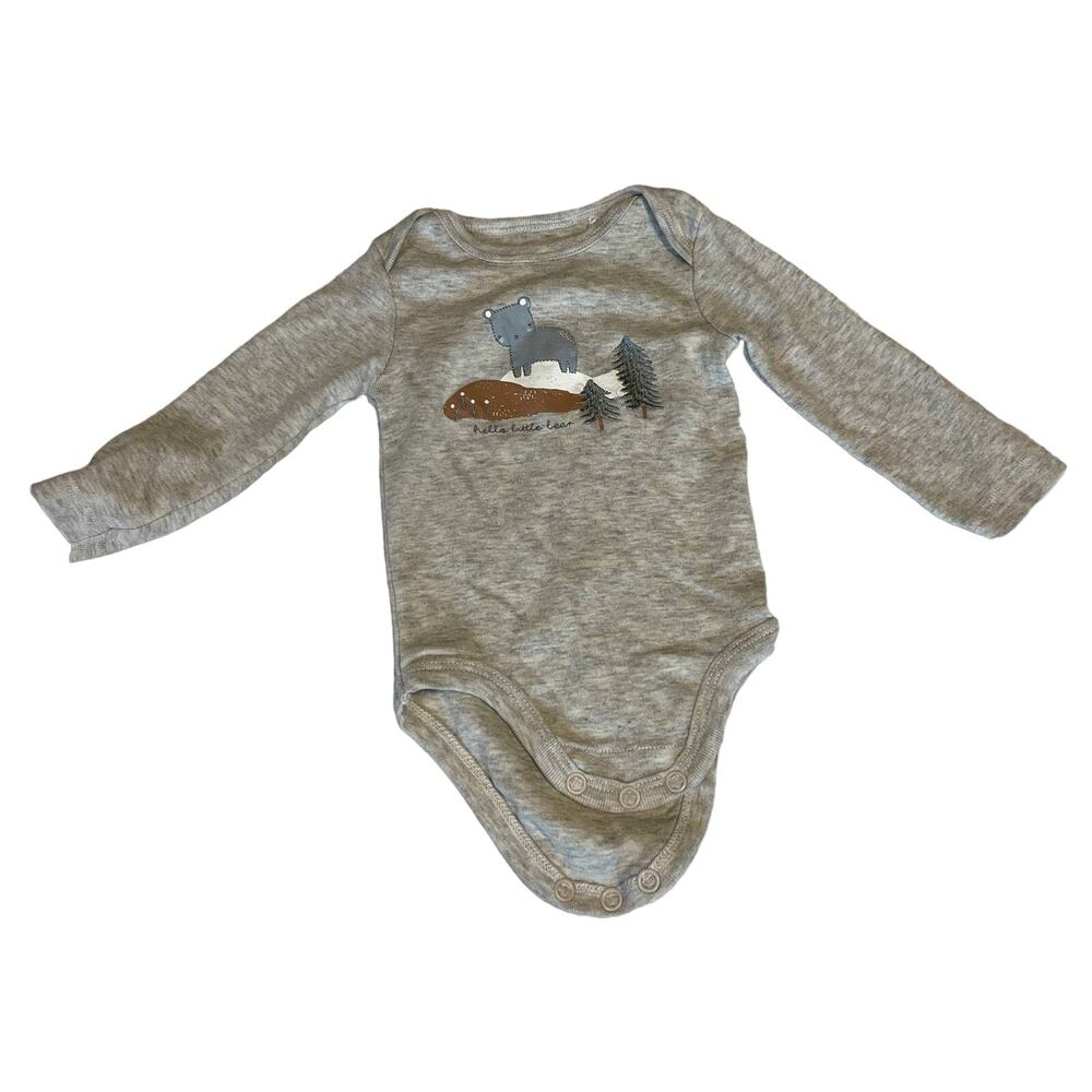 Laughing Llama One Piece 100% Cotton 6M Bear Print